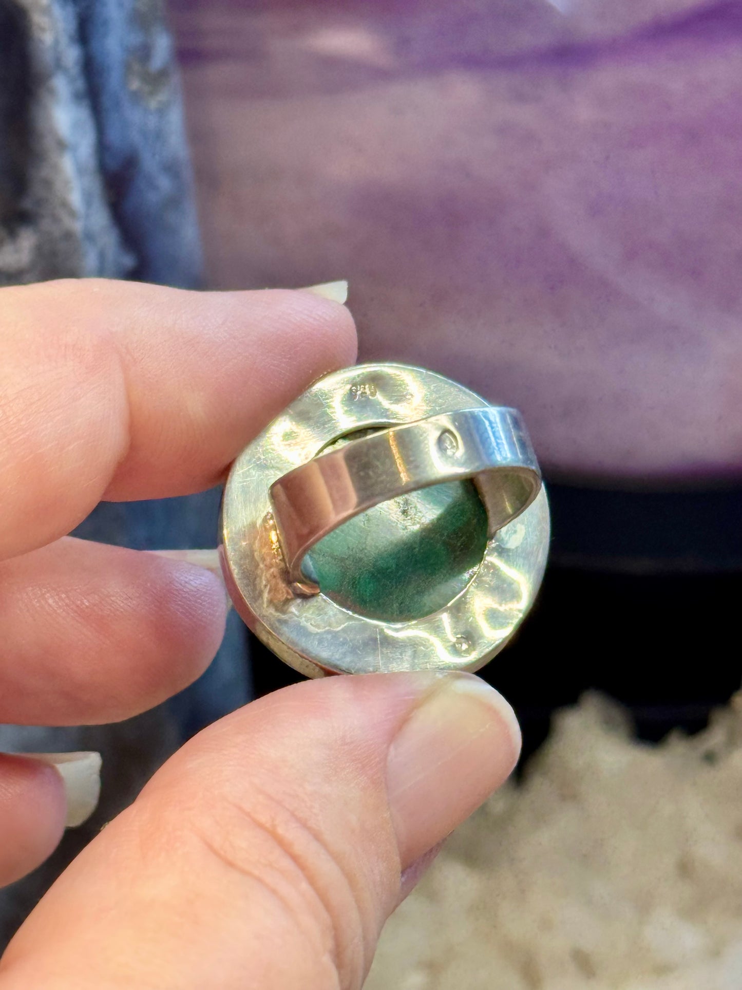Bague Malachite T49