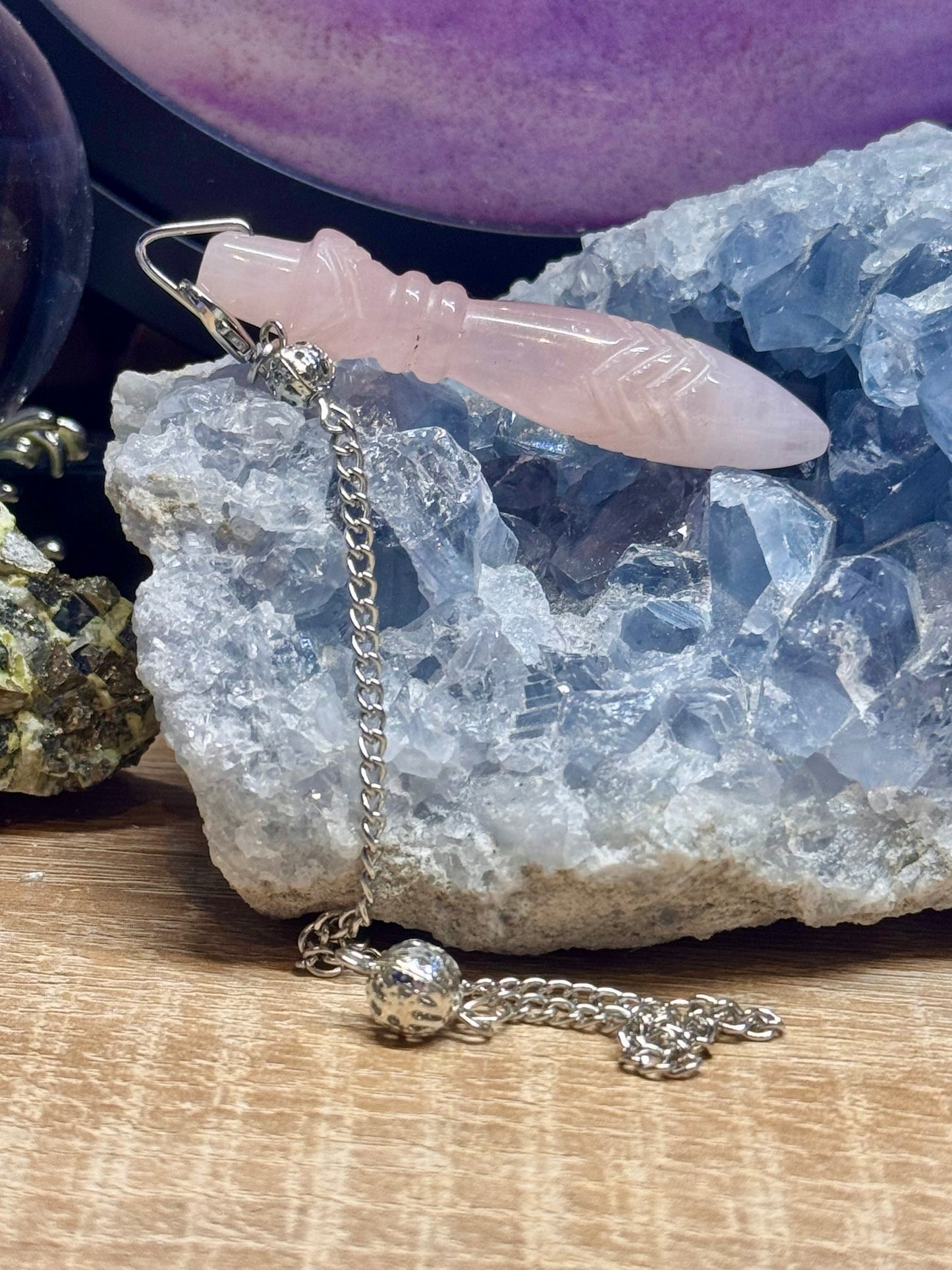 Pendule Thot en Quartz Rose