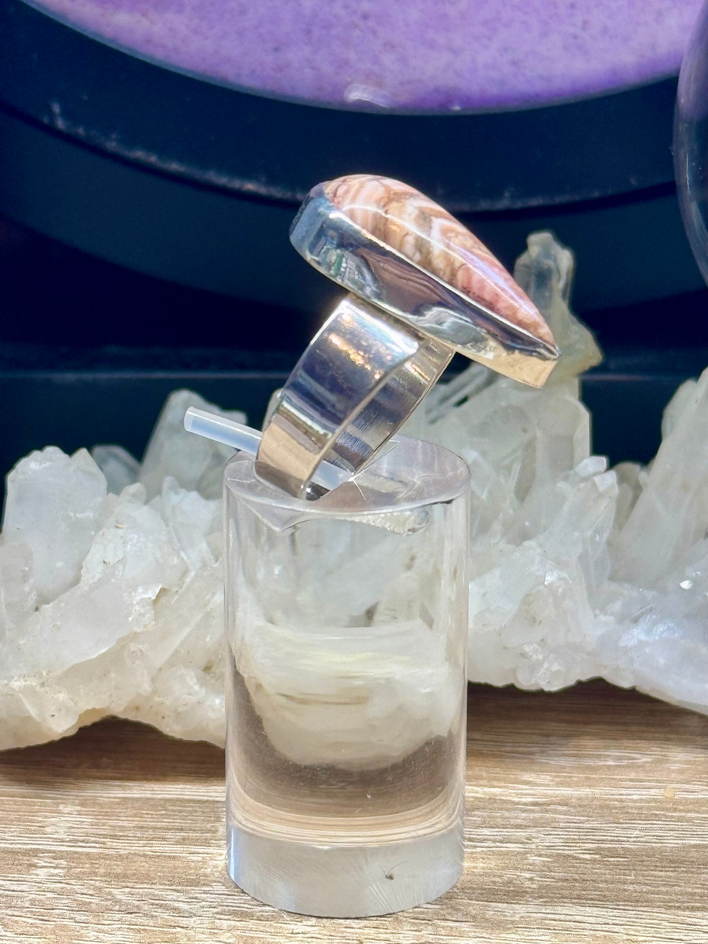 Bague  Rhodochrosite T54,5
