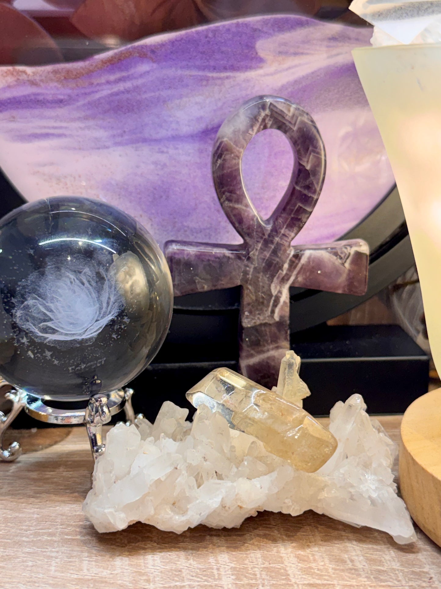 Pointes de citrine naturelles polies