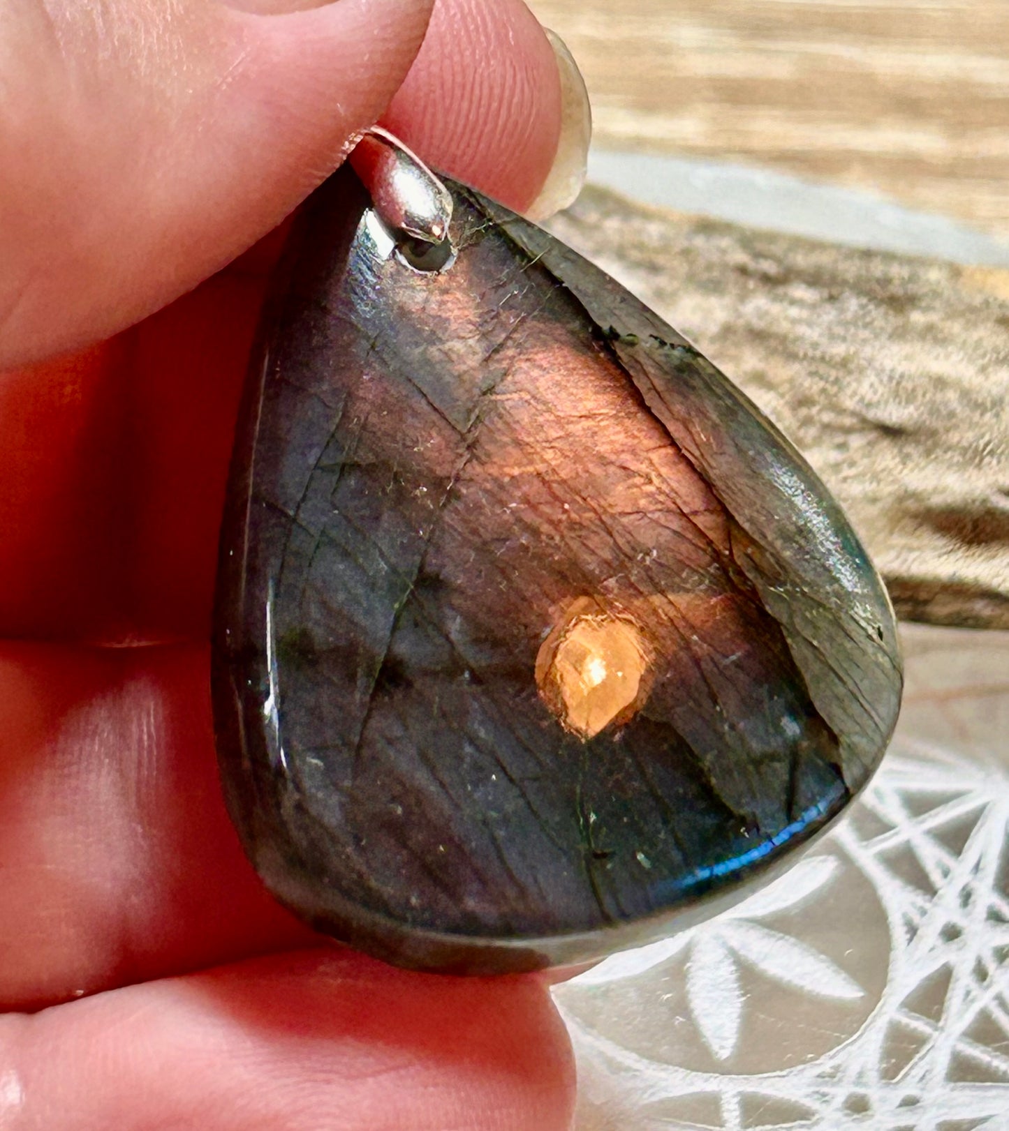 Pendentif de labradorite