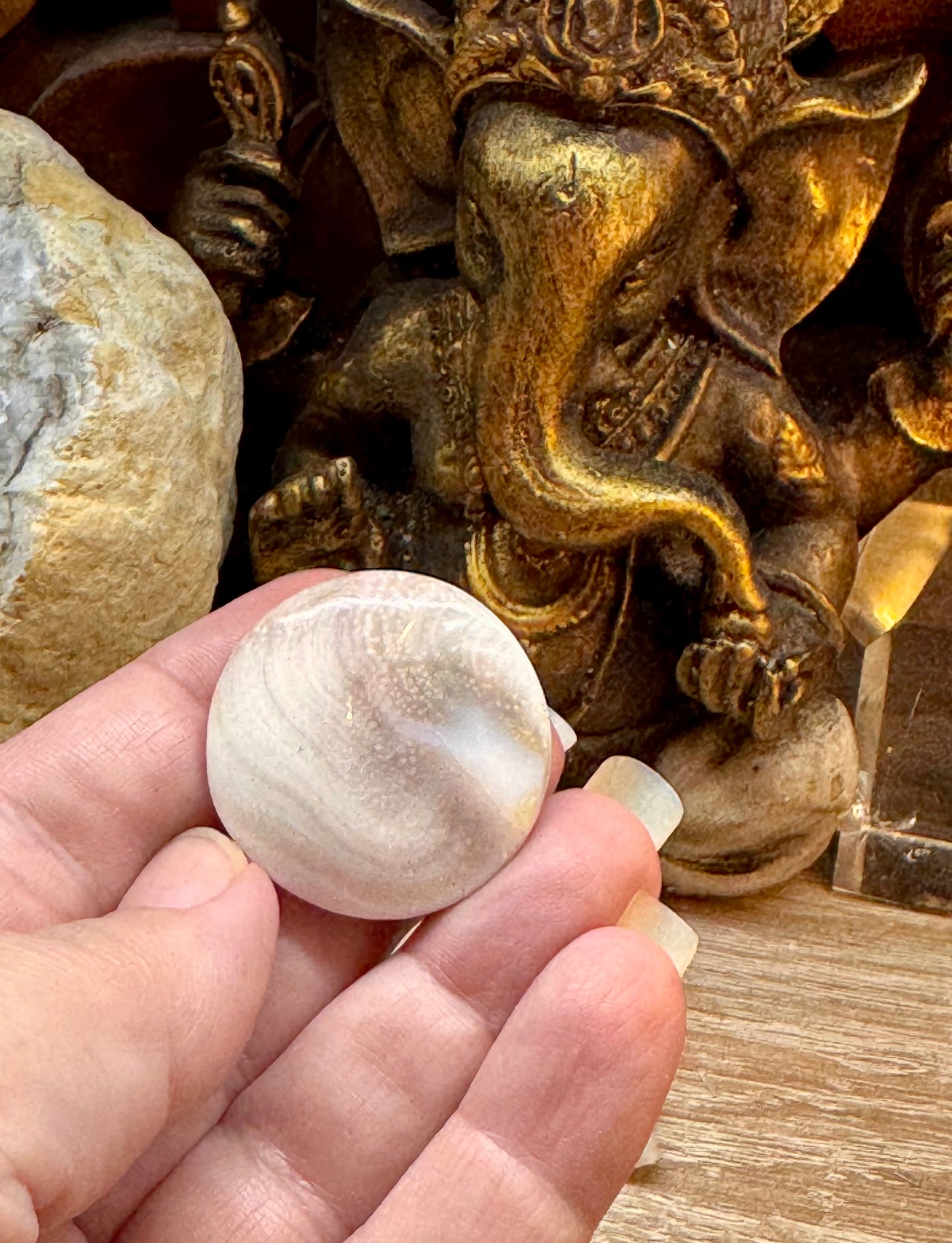 Galet rond Œil de Shiva