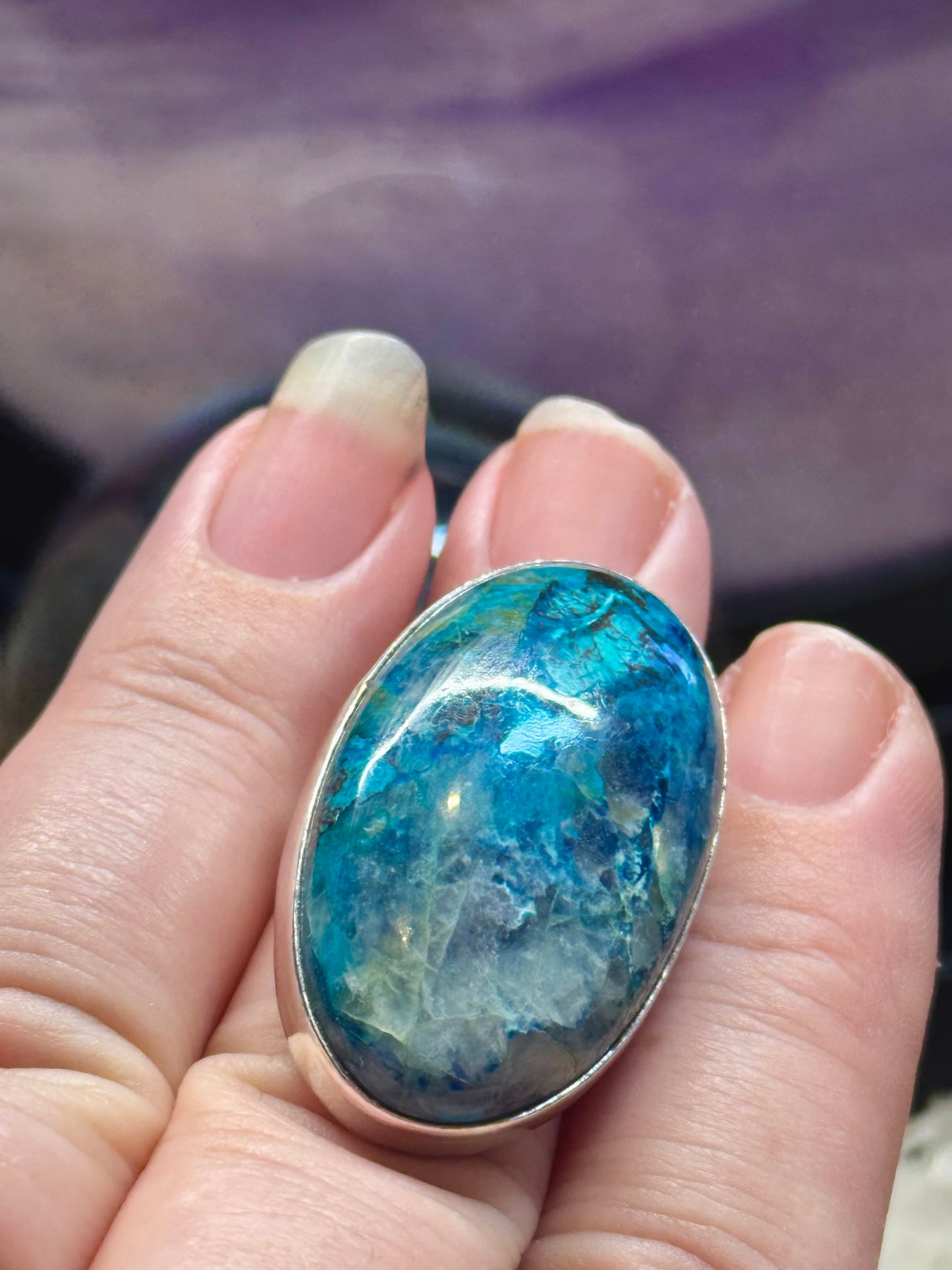 Bague Chrysocolle T54