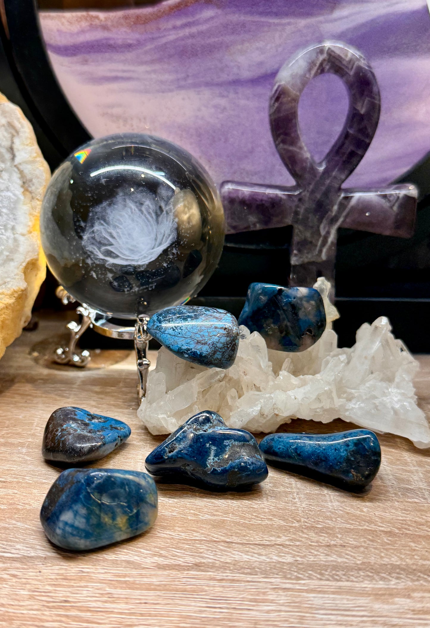 Pierres roulées de Shattuckite