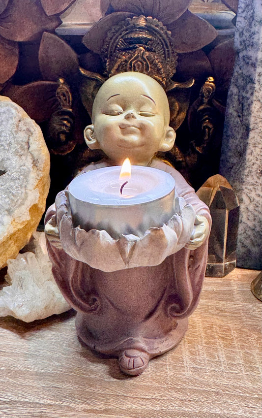 Bébé Bouddha debout bougeoir