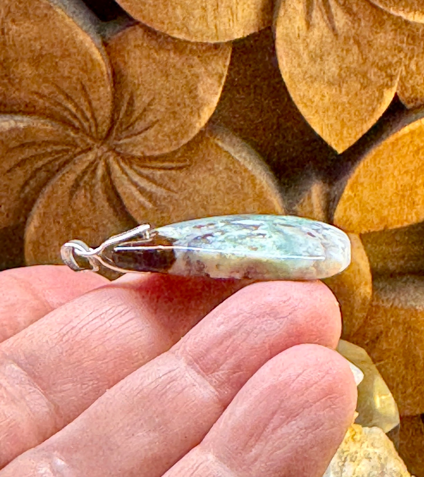 Pendentif en aquaprase