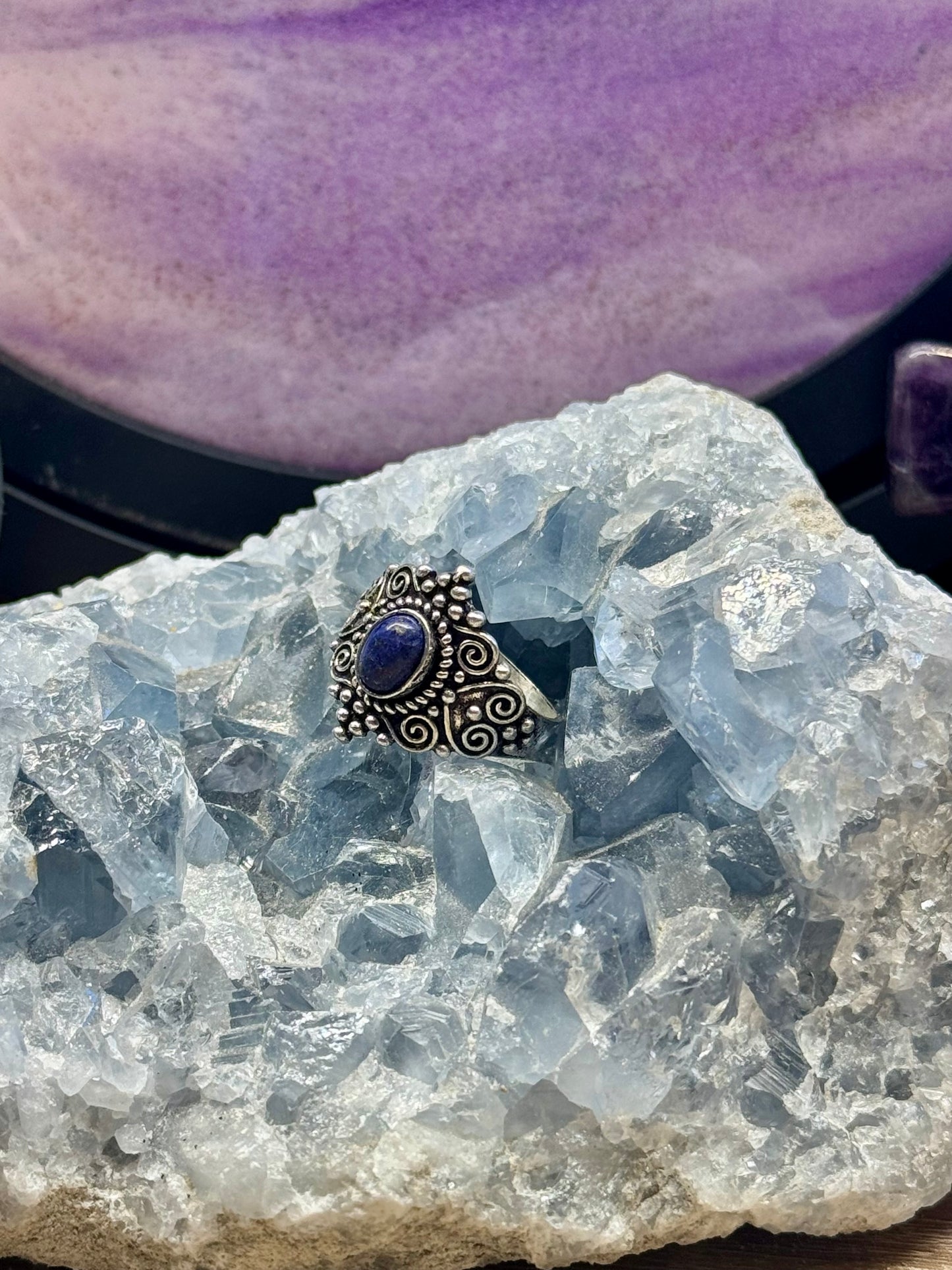 Bague de Lapis-lazuli T57