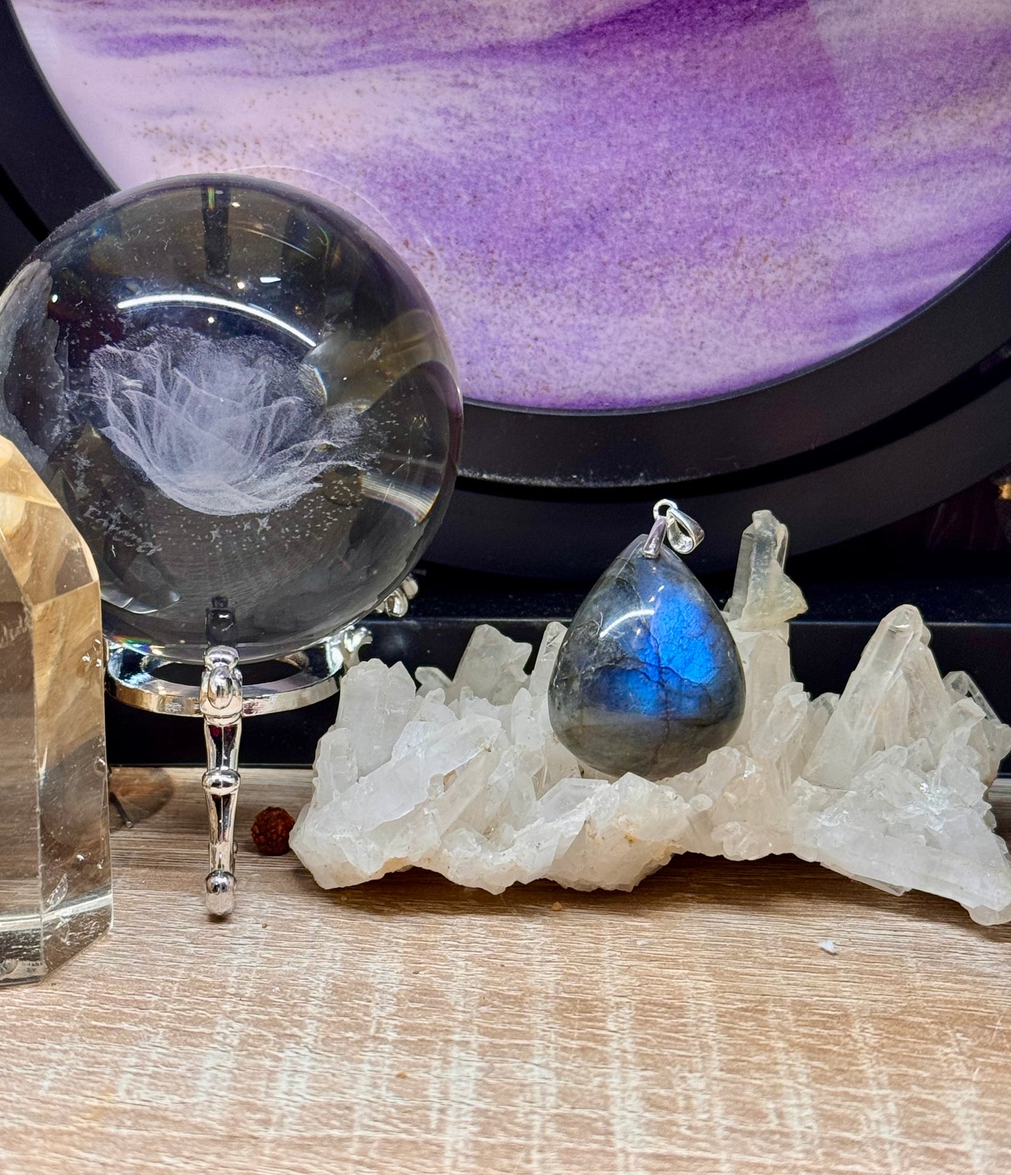 Pendentif de labradorite