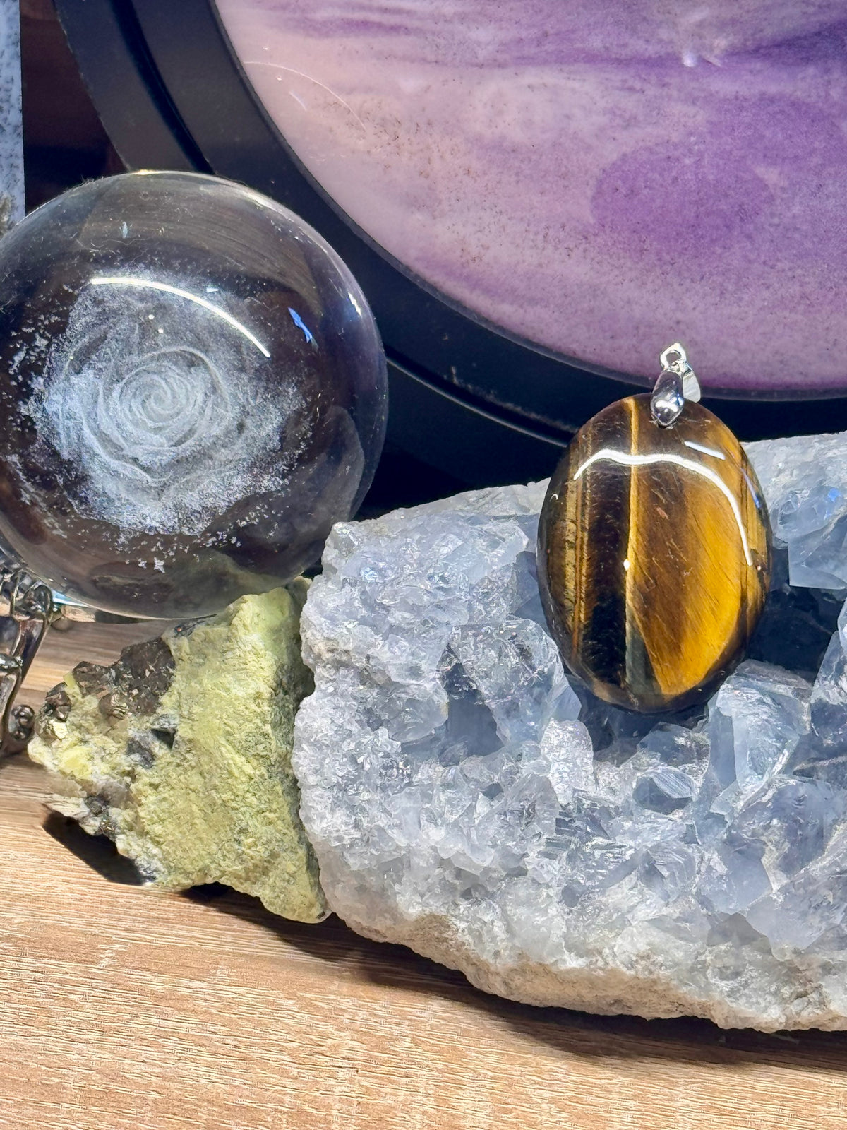 Pendentif Oeil de Tigre