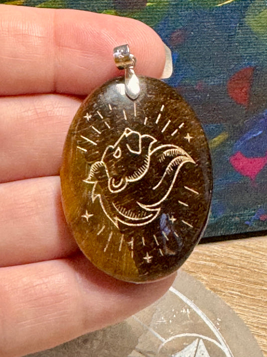 Pendentif d’œil de tigre