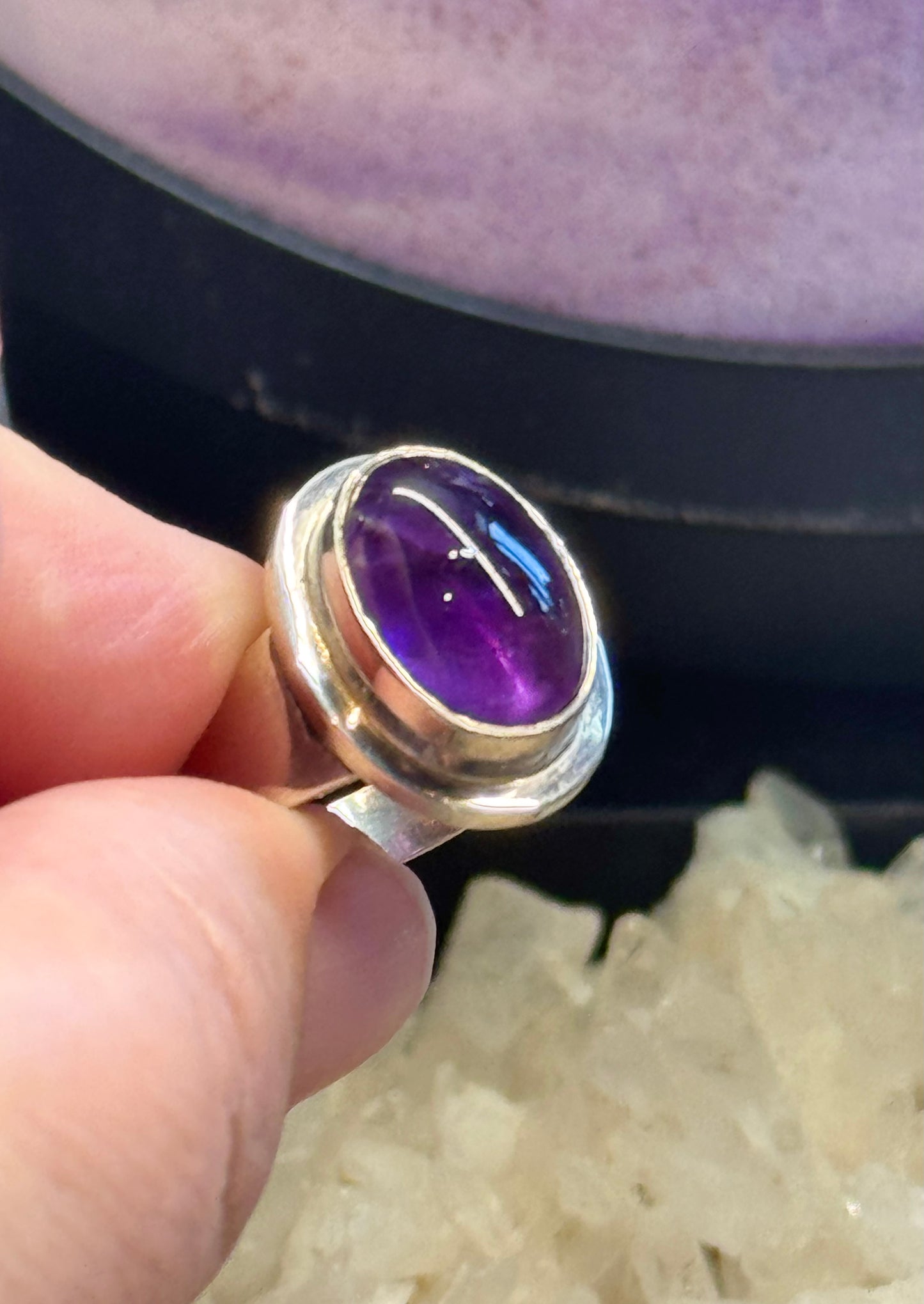 Bague en Améthyste T55