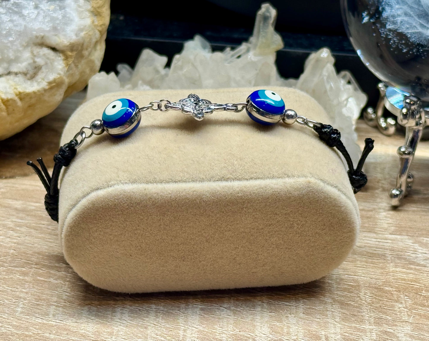 Bracelet de Protection Oeil de Nazar/Noeud de sorcière