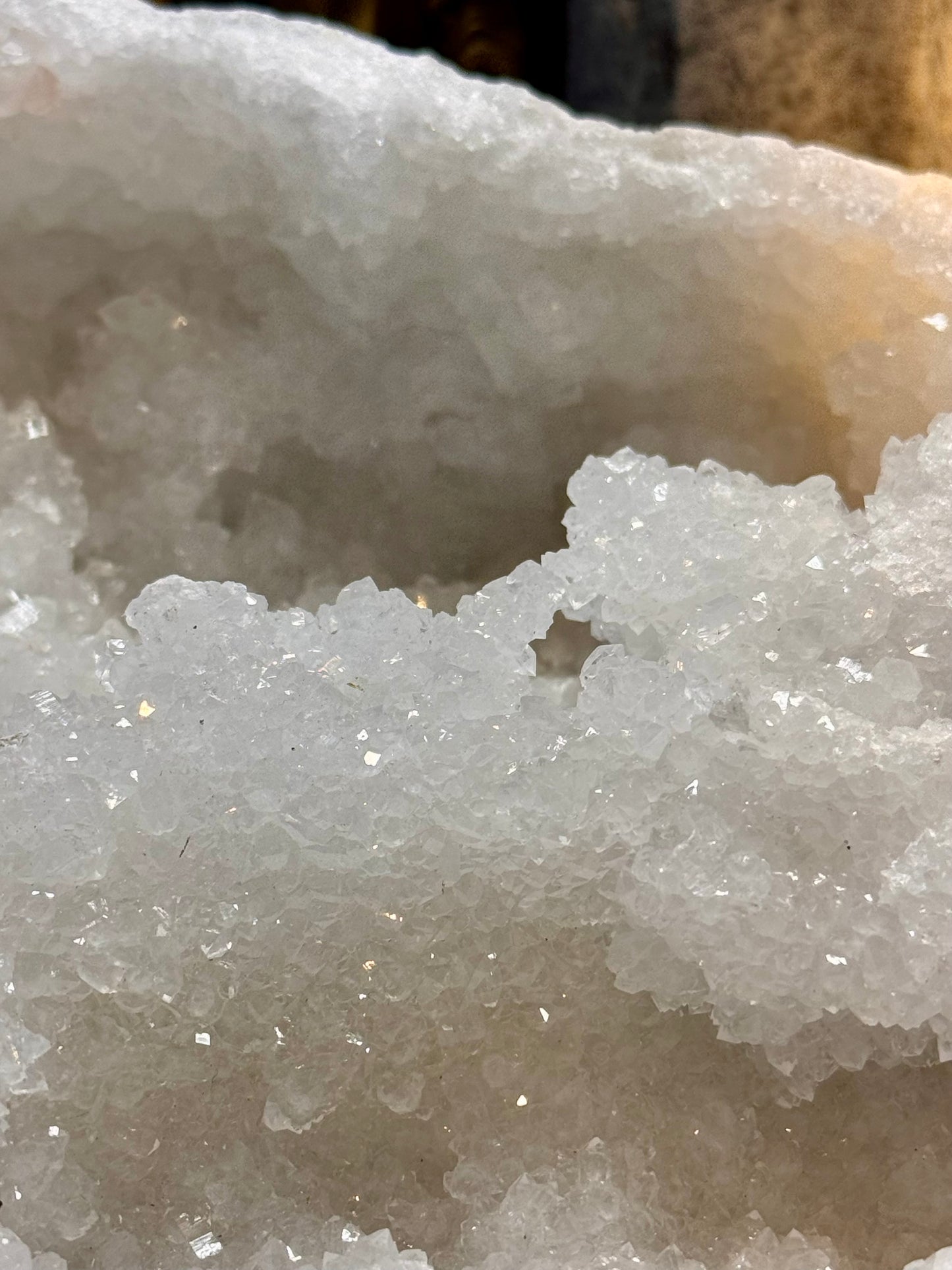 Géode de Quartz Blanc
