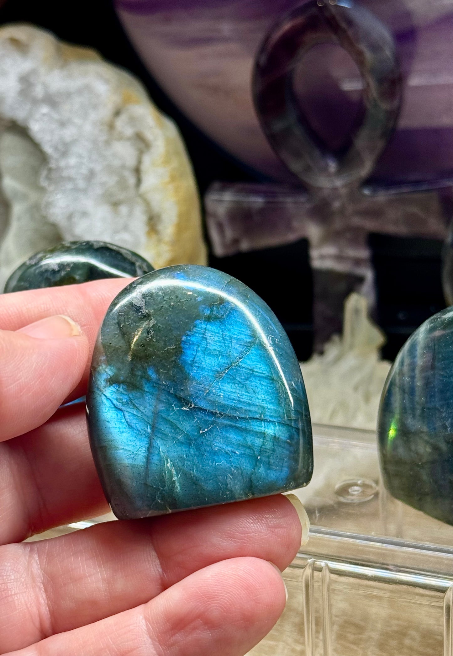 Pierres de Labradorite à poser