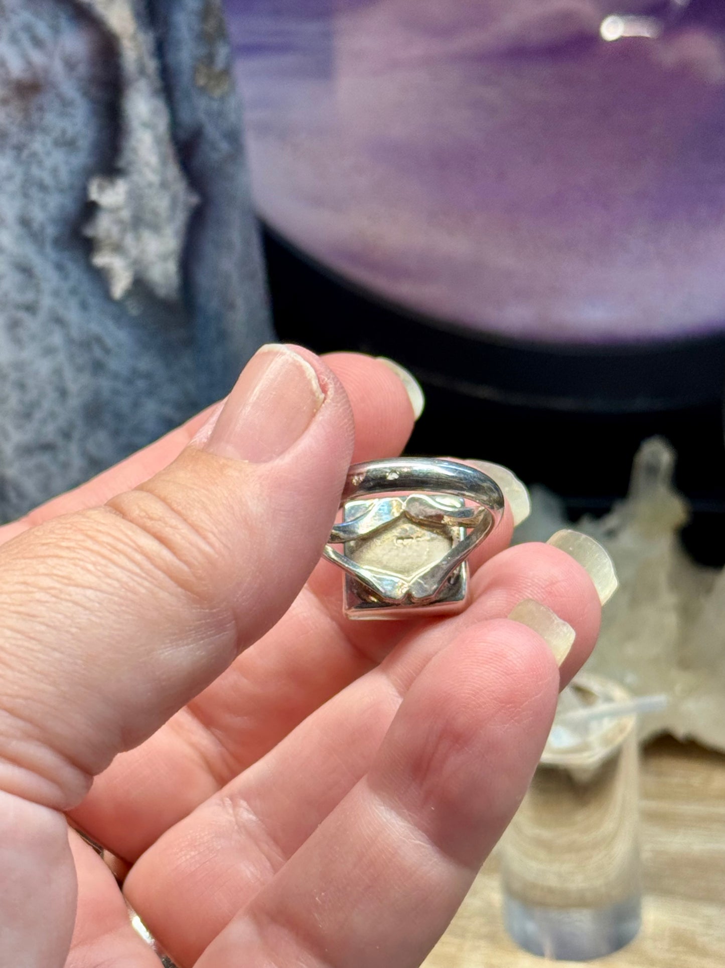 Bague Oeil de Shiva carré T57