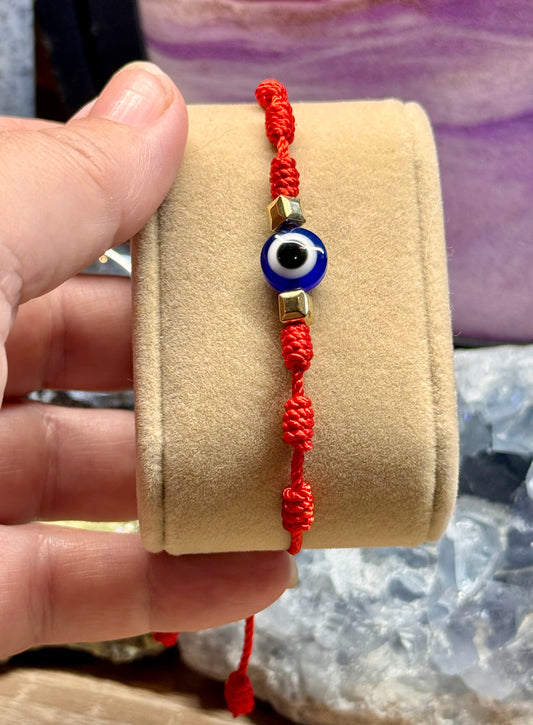 Bracelet cordon rouge ou bleu
