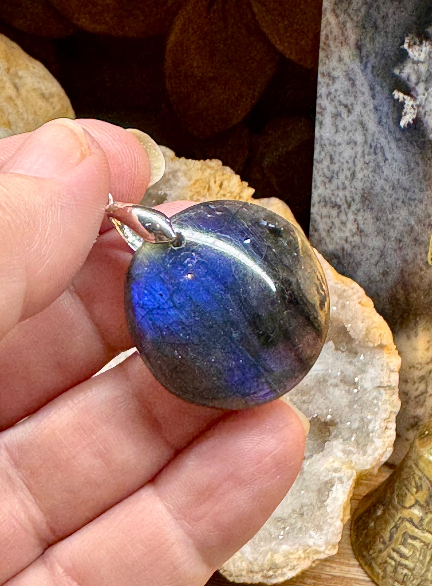 Pendentif de labradorite