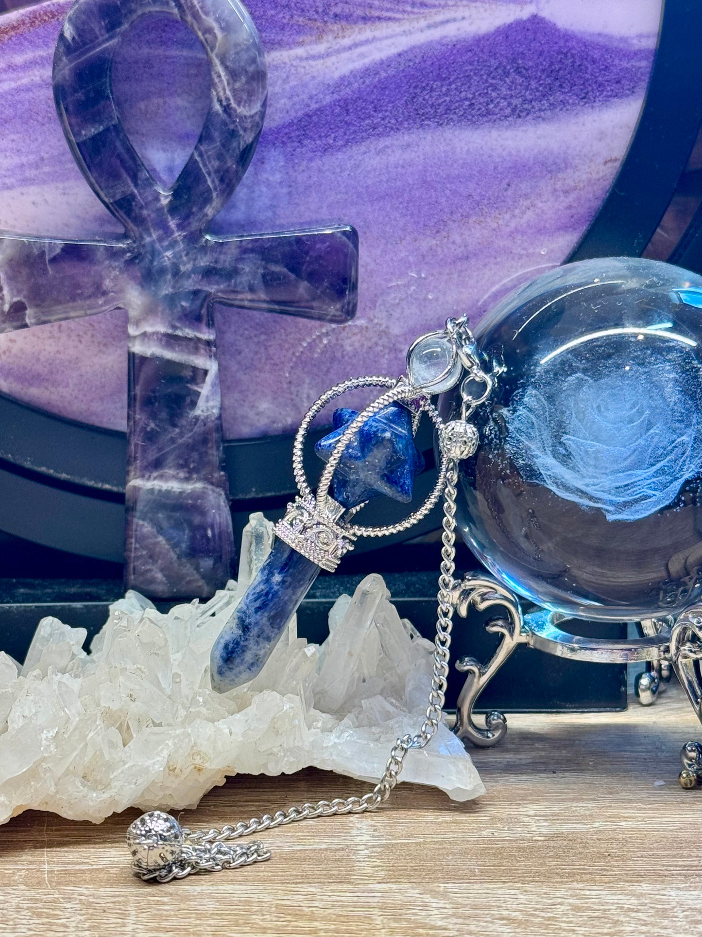 Pendule avec Merkaba - Lapis Lazuli