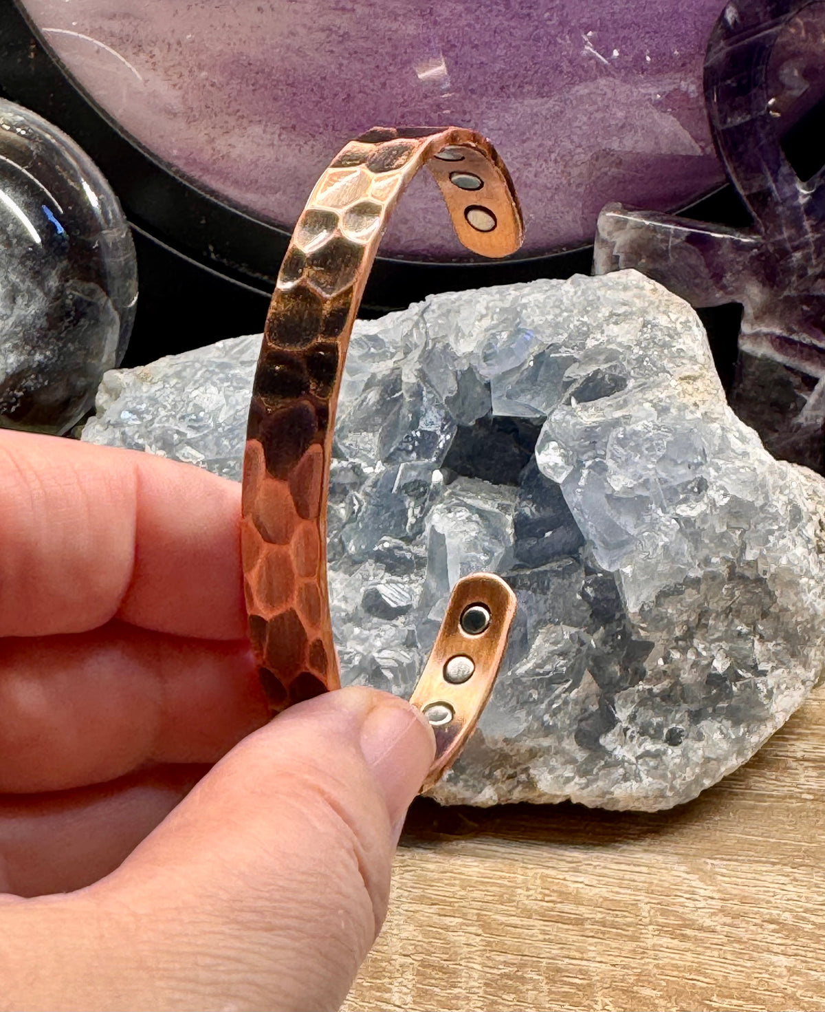 Bracelet magnétique avec aimants - A