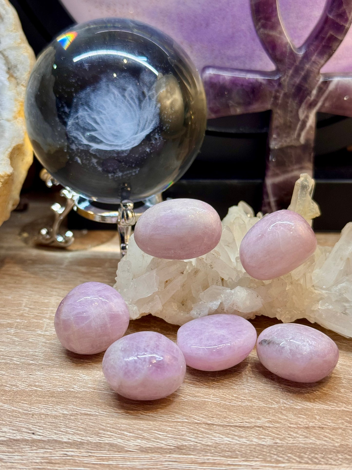 Pierre roulée de Kunzite