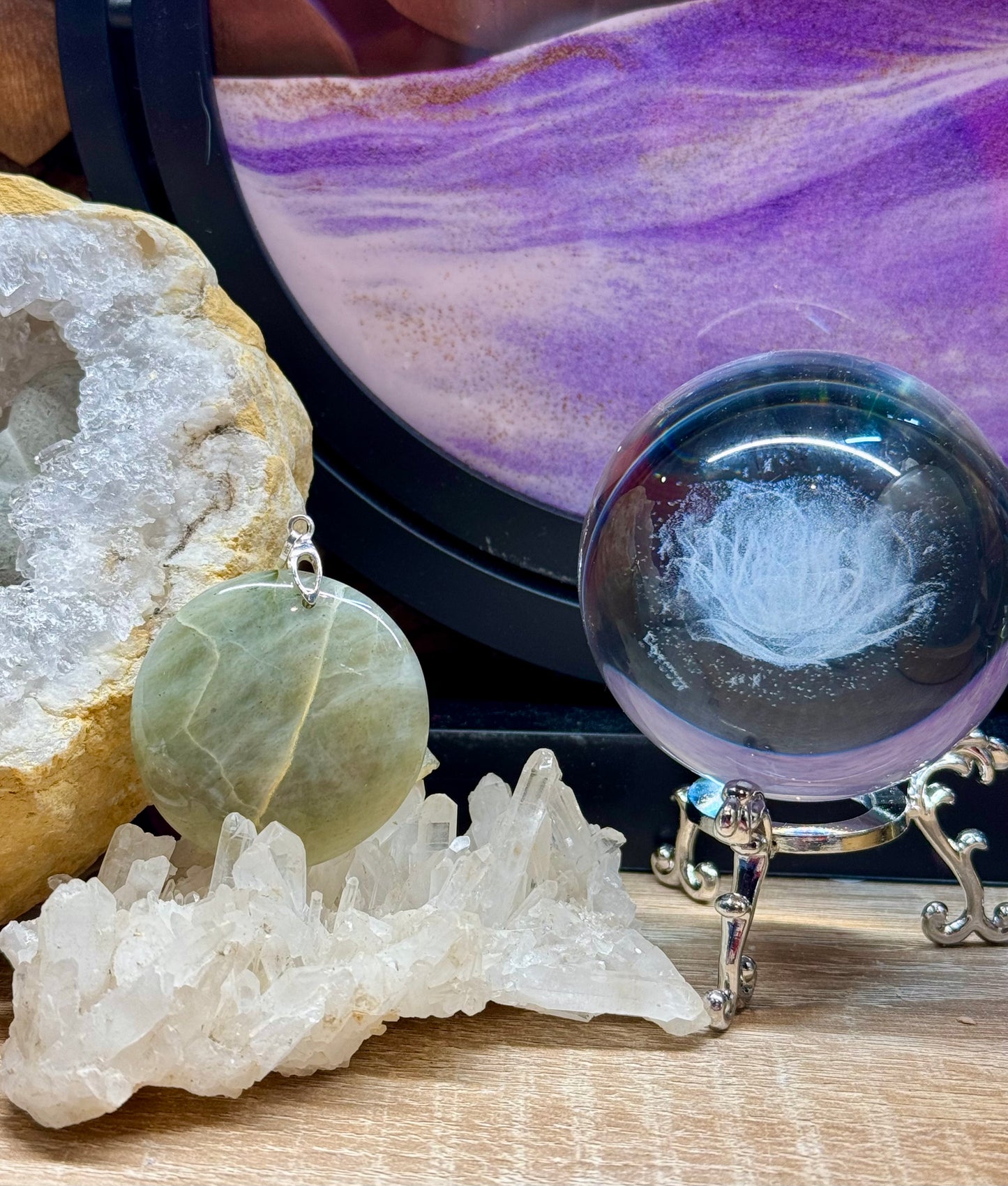 Pendentif de Garniérite