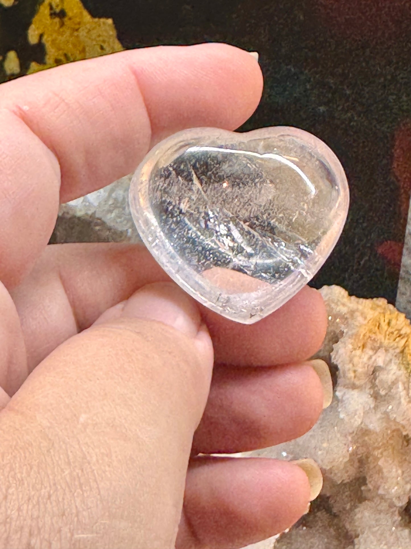 Cœur de cristal de roche