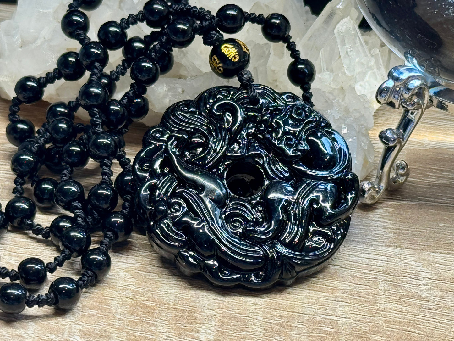 Pierre Pi Obsidienne Noire Pi Xiu