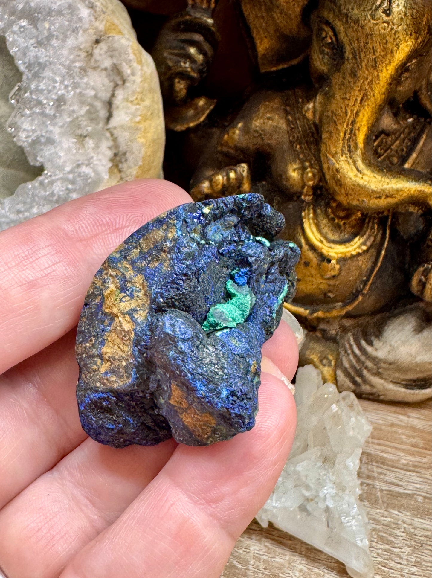Galets et Pierres semi-polis d’Azurite Malachite