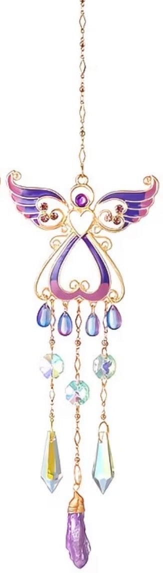 Capteur solaire Ange violet