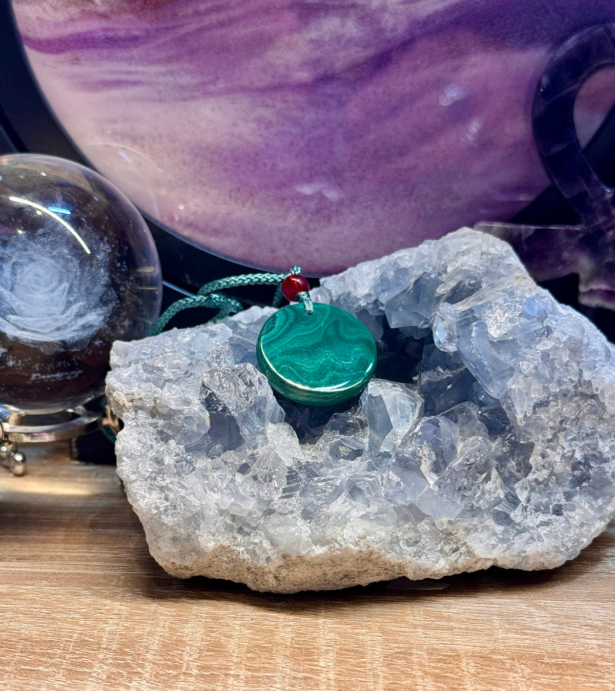 Collier ajustable Malachite 3