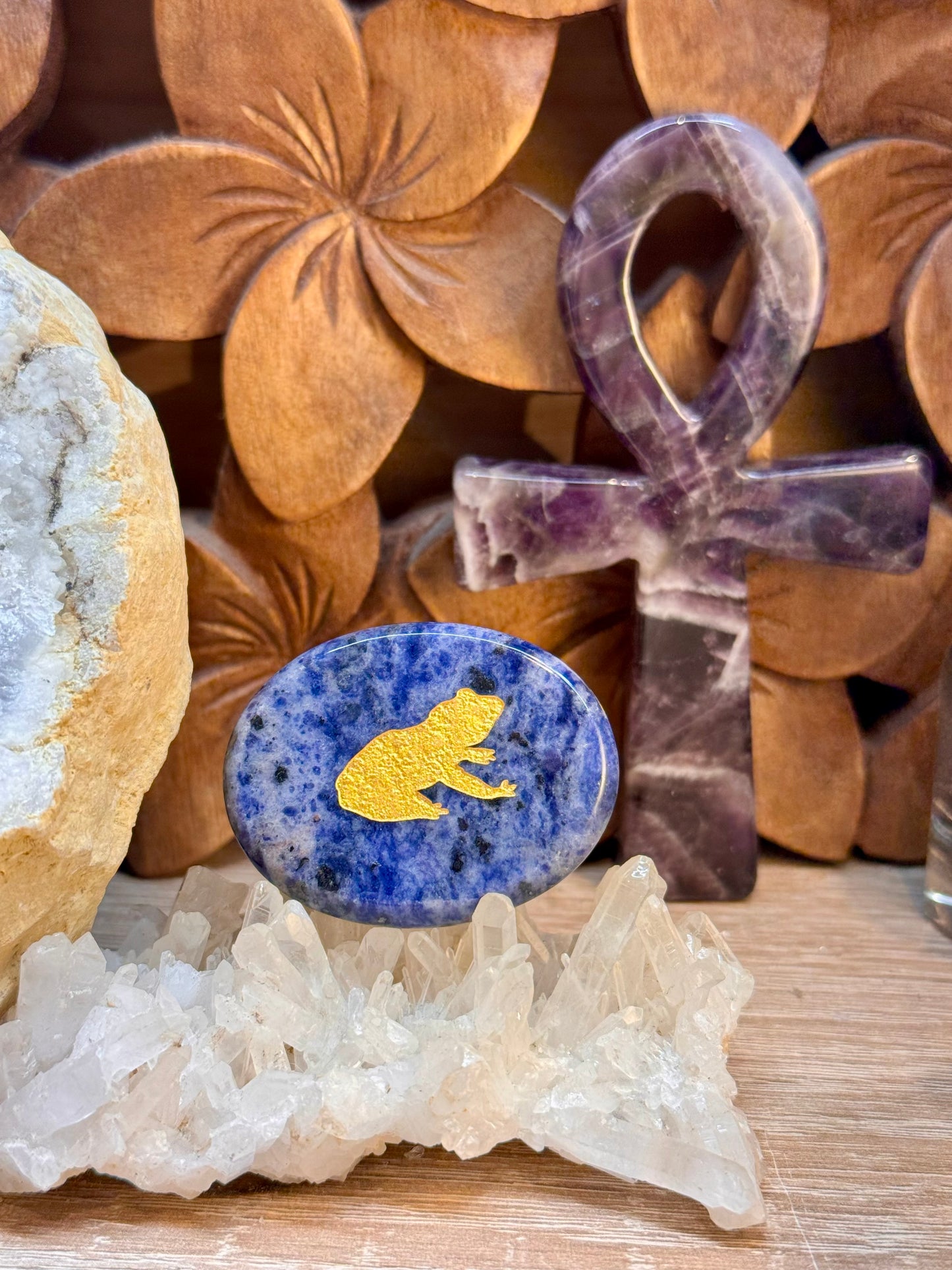 Galets gravés avec animaux