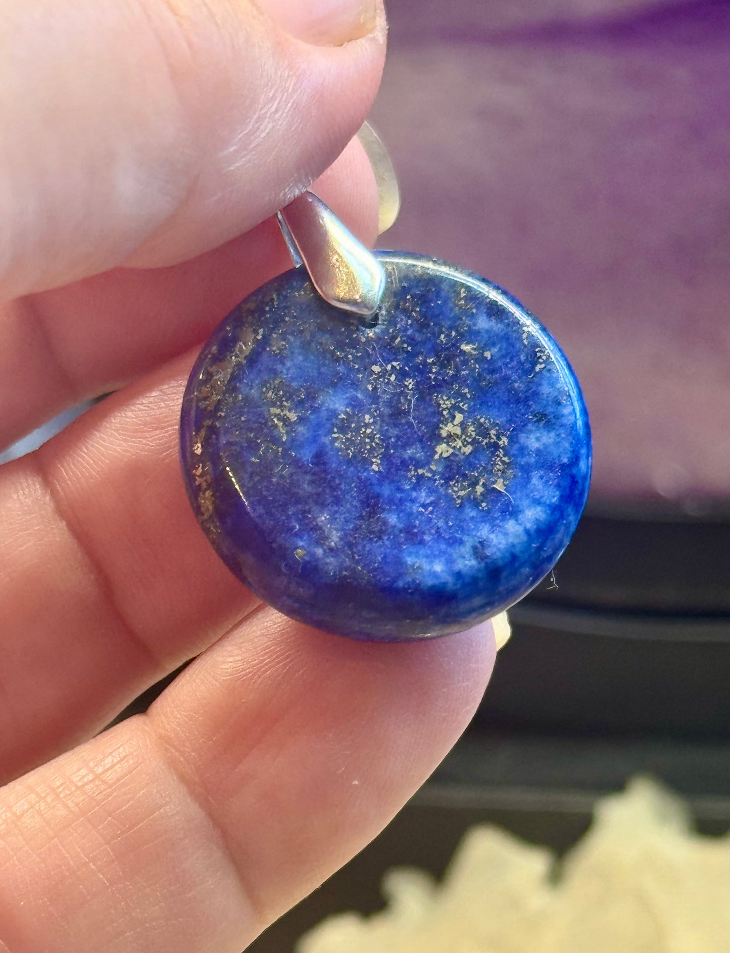 Pendentif Lapis Lazuli & Sceau de Métatron