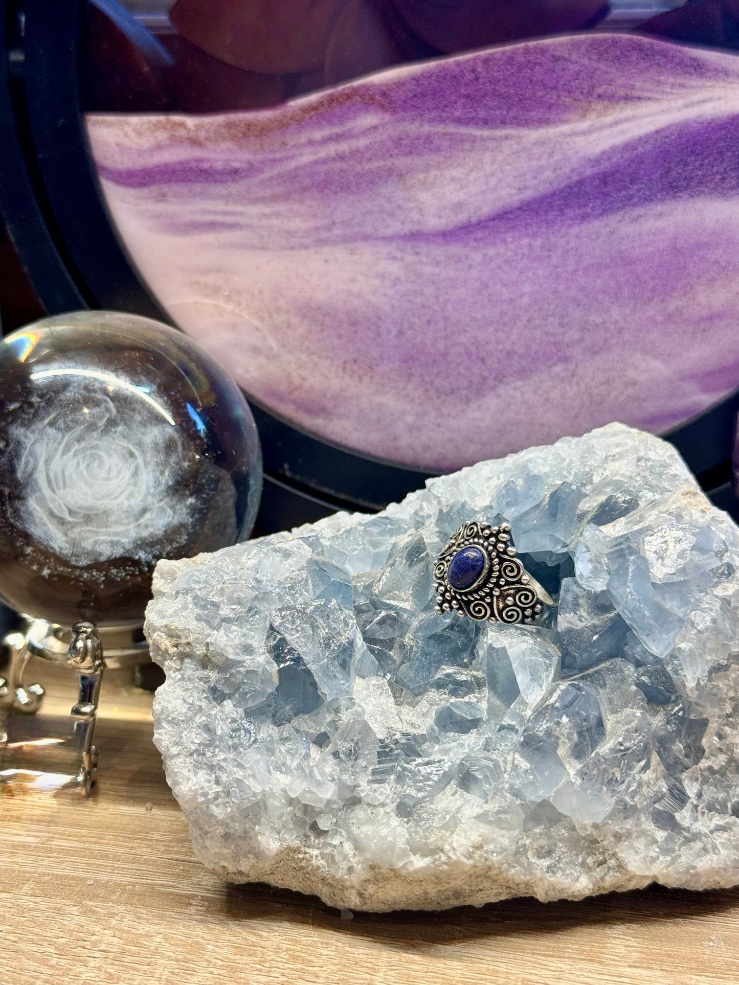 Bague de Lapis-lazuli T57