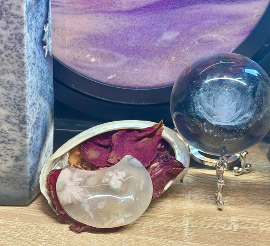 Croissant d’Agate Fleurs de Cerisier