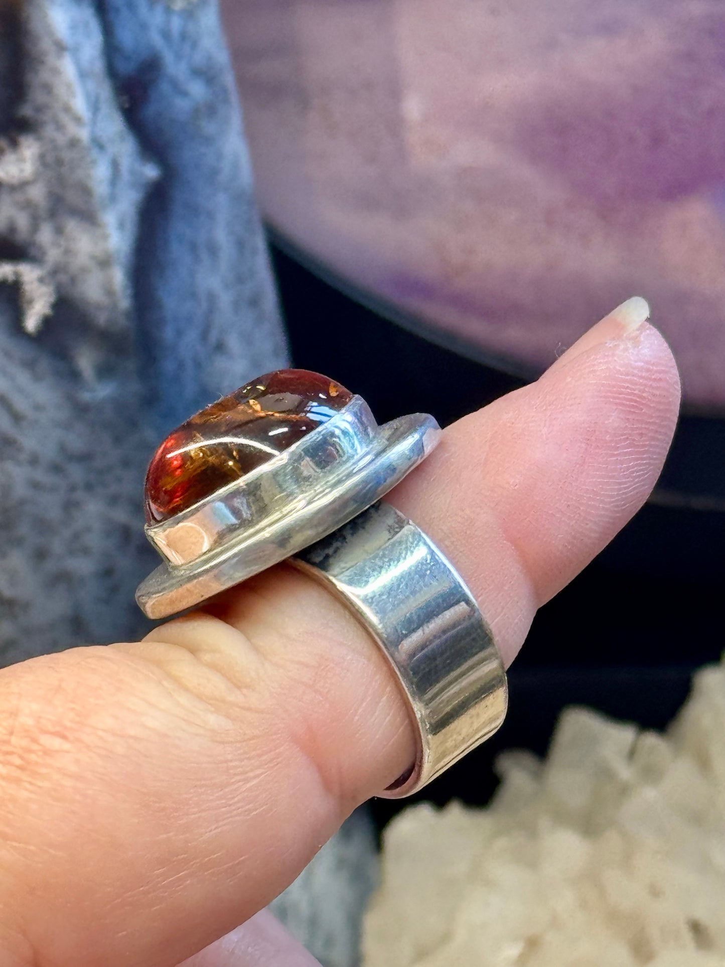Bague en Ambre T57