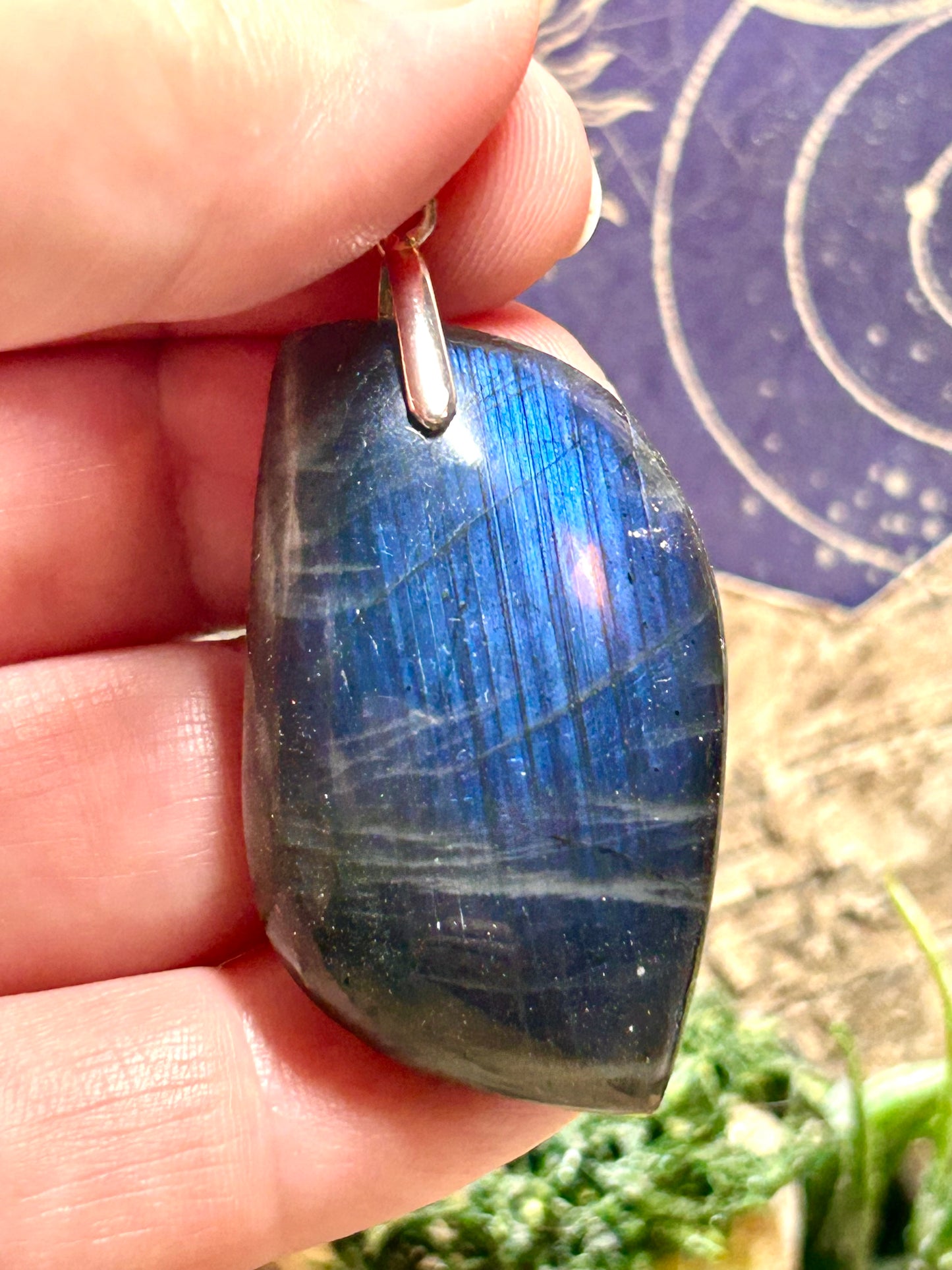 Pendentif en labradorite
