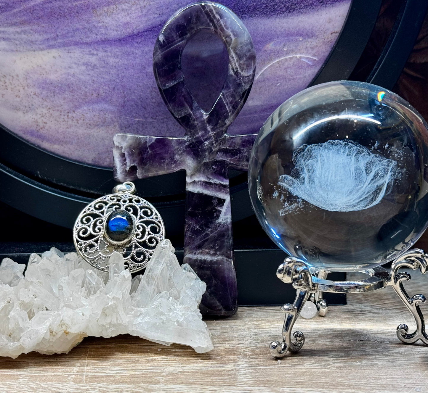 Pendentif en argent et Labradorite