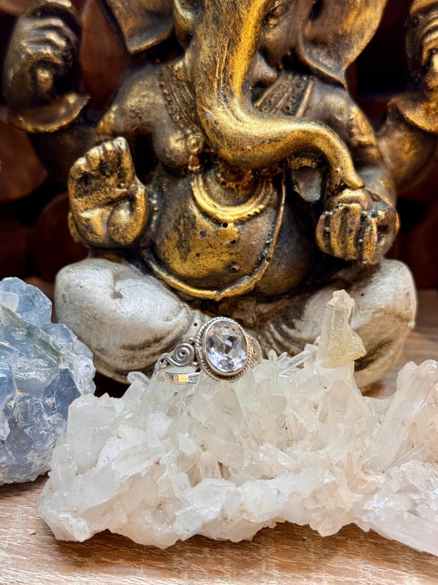 Bague Quartz Blanc