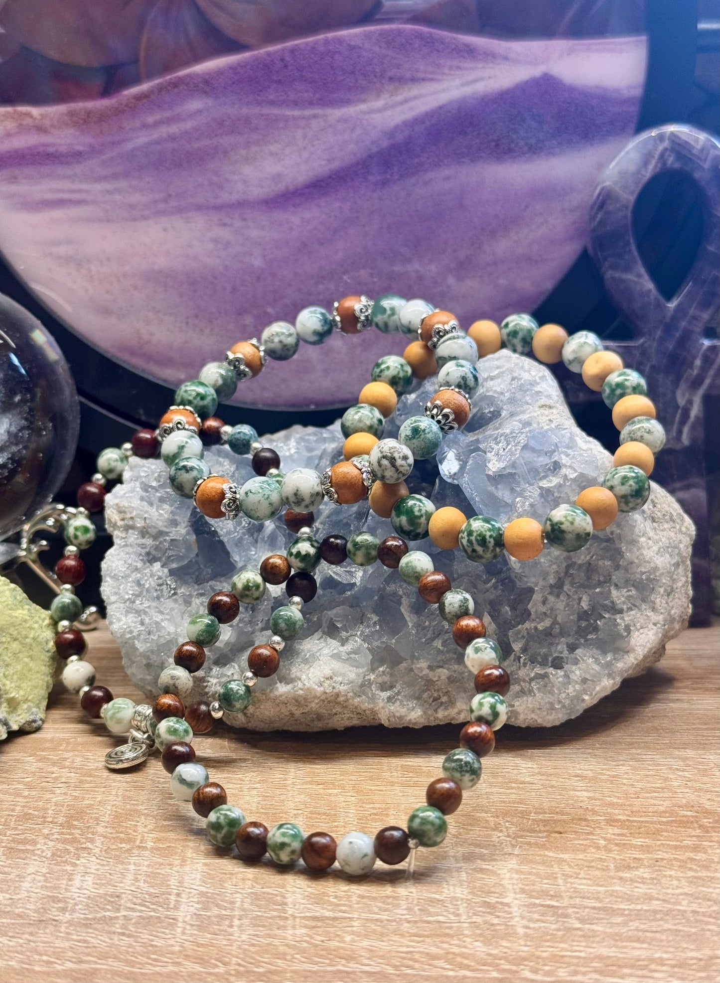 Bracelet de lithothérapie "Retrouver calme et Apaisement"