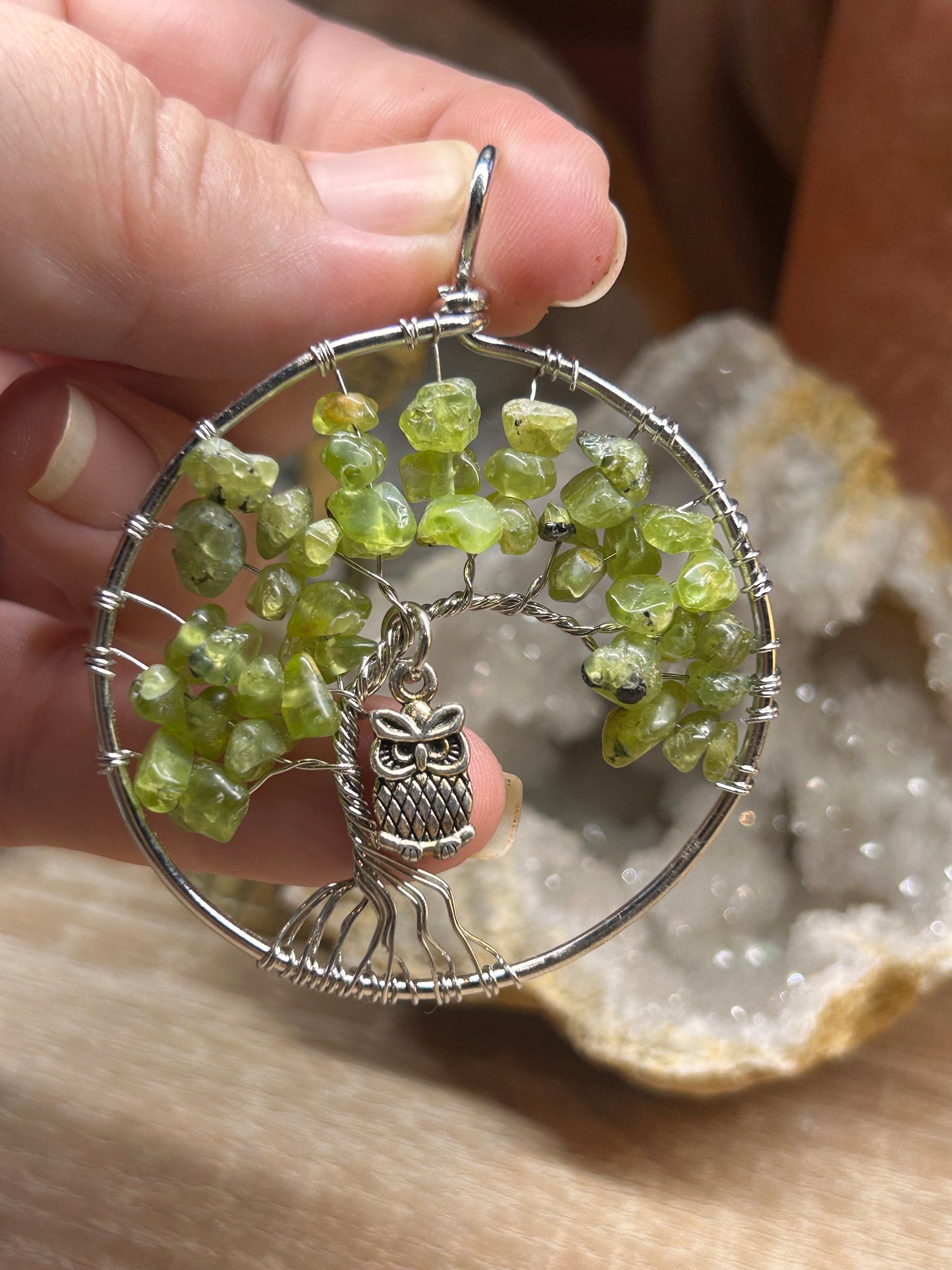 Pendentif en péridot