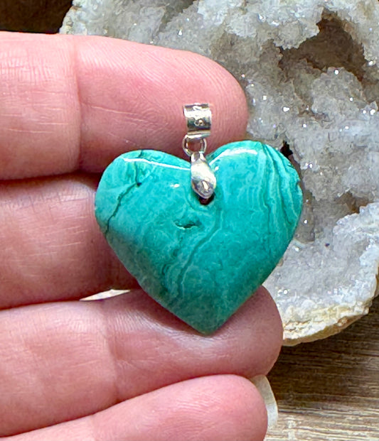 Cœur en malachite