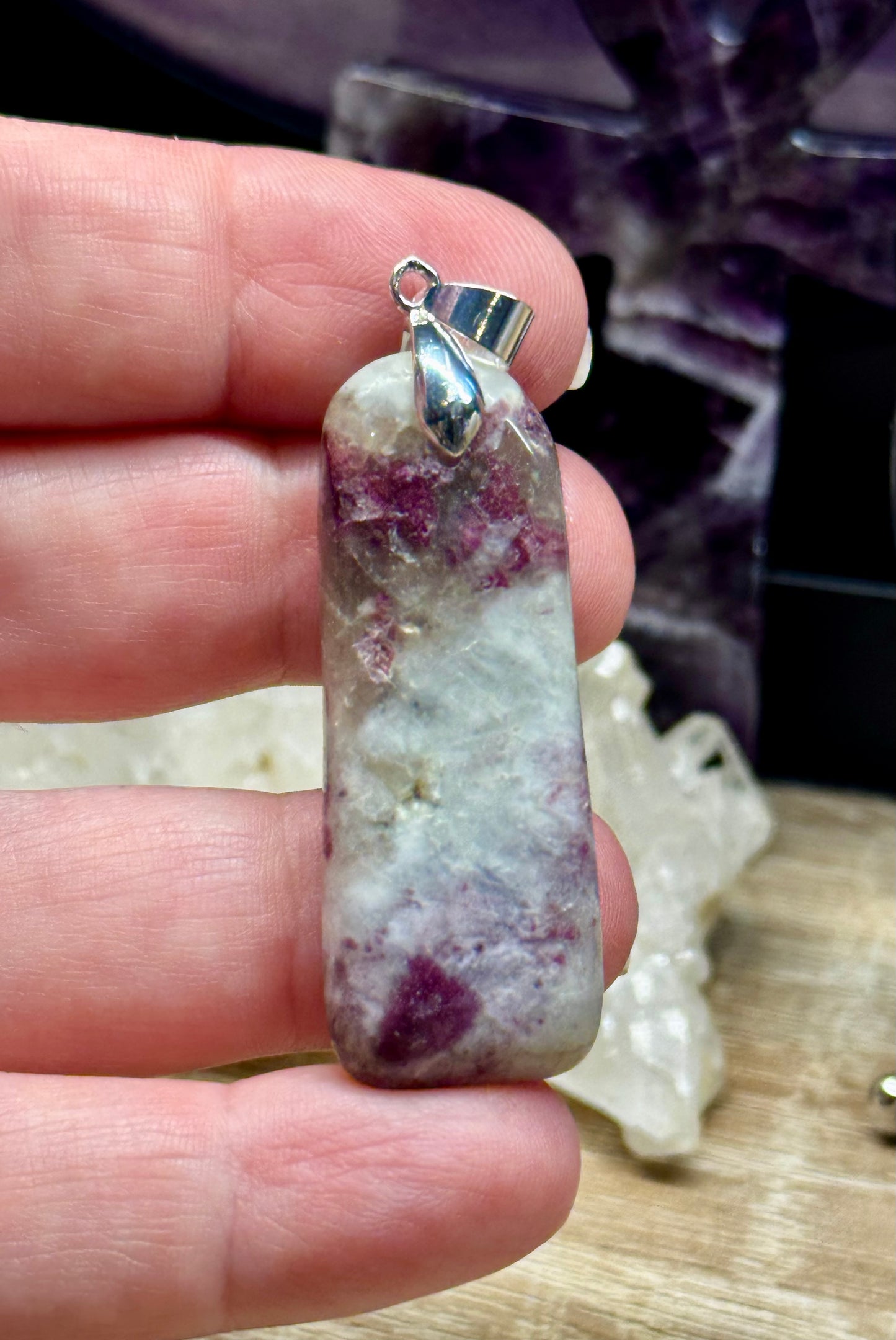 Pendentif de Tourmaline Rose - Rubellite
