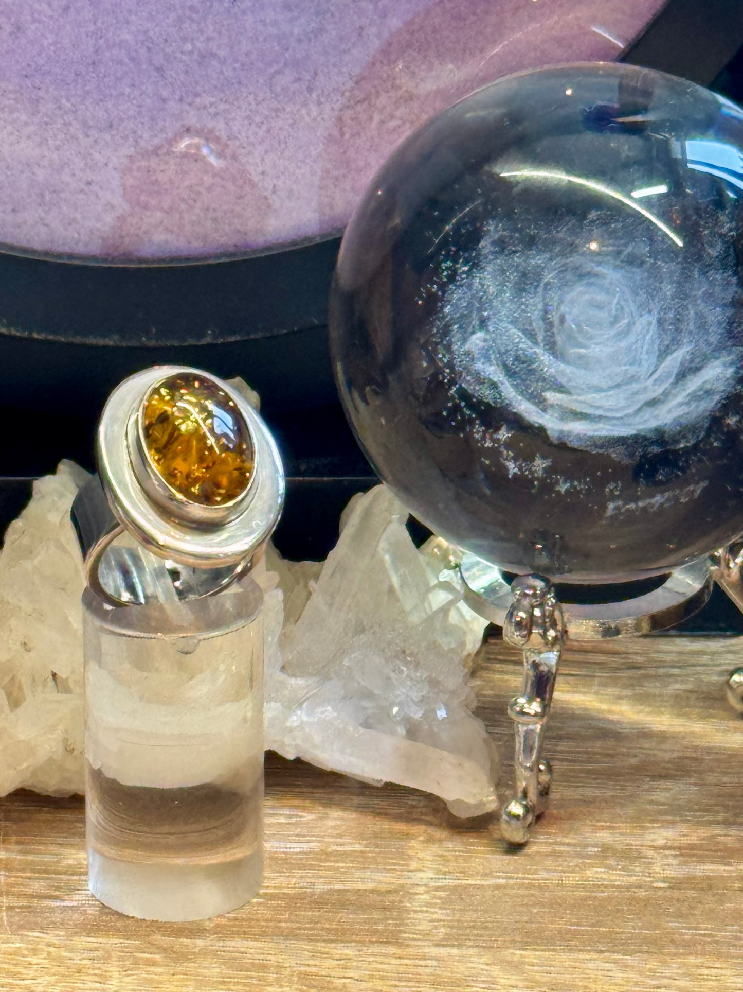 Bague en Ambre T53