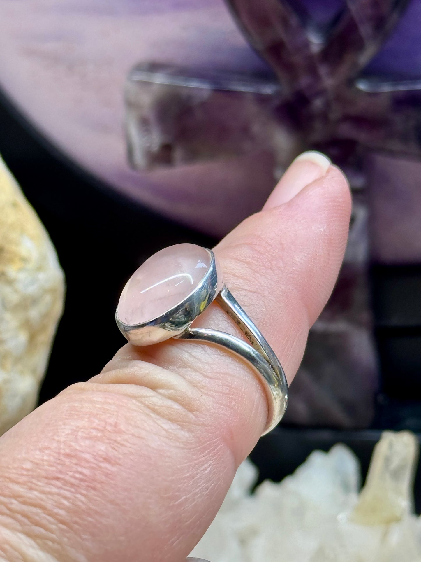 Bague Quartz Rose T54