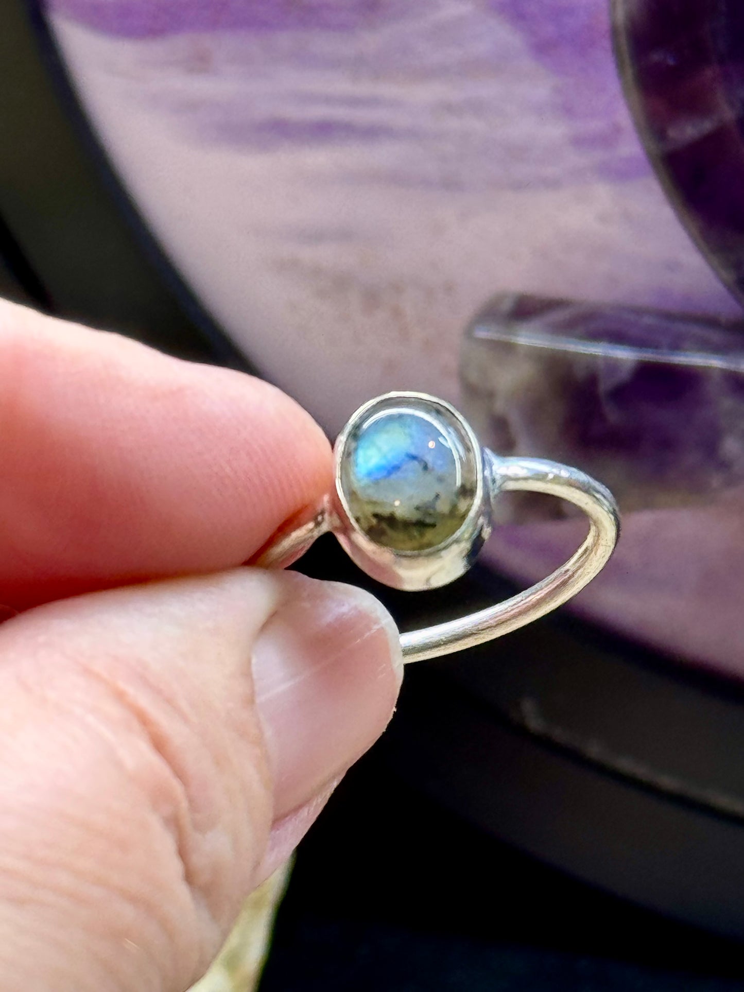 Bague Labradorite T60