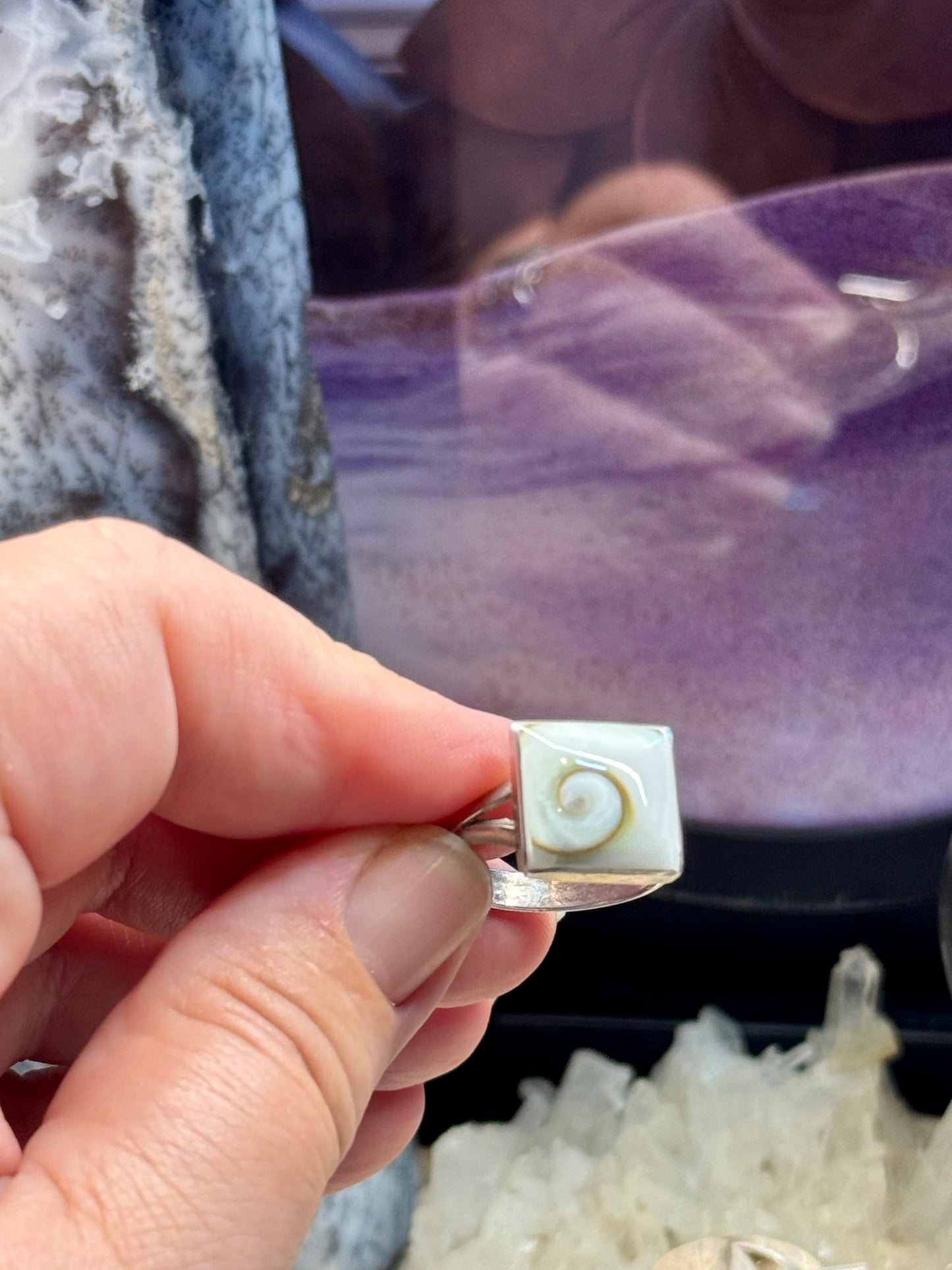 Bague Oeil de Shiva carré T57