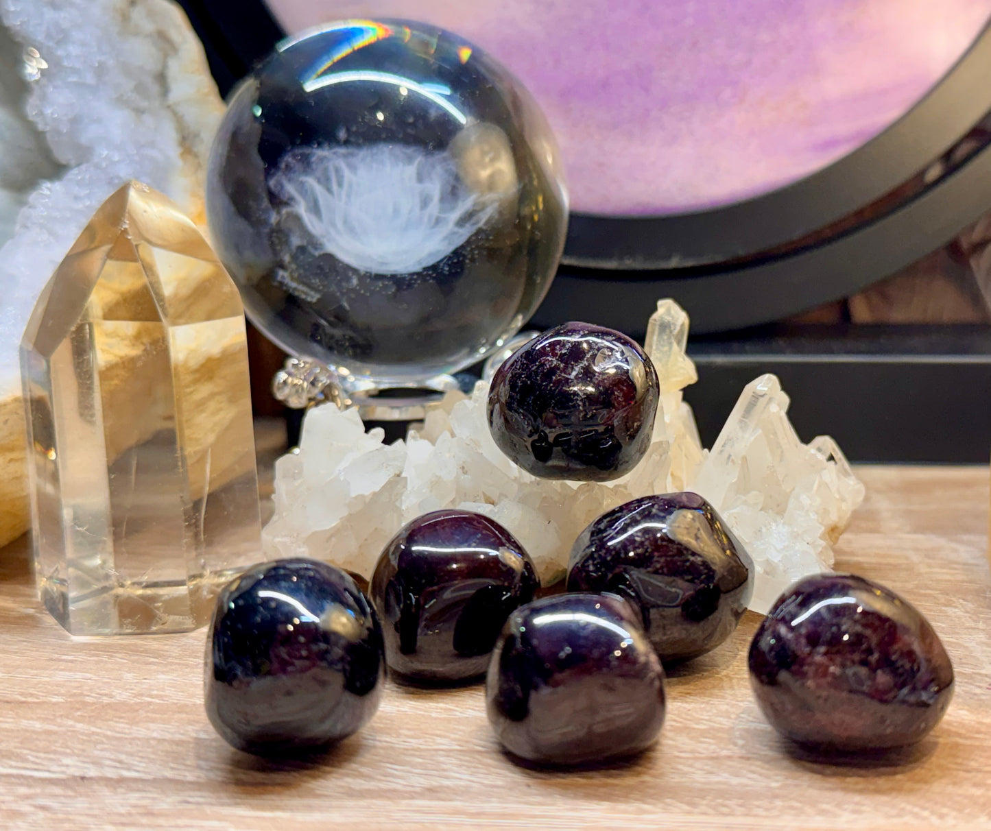 Pierres roulées de Grenat