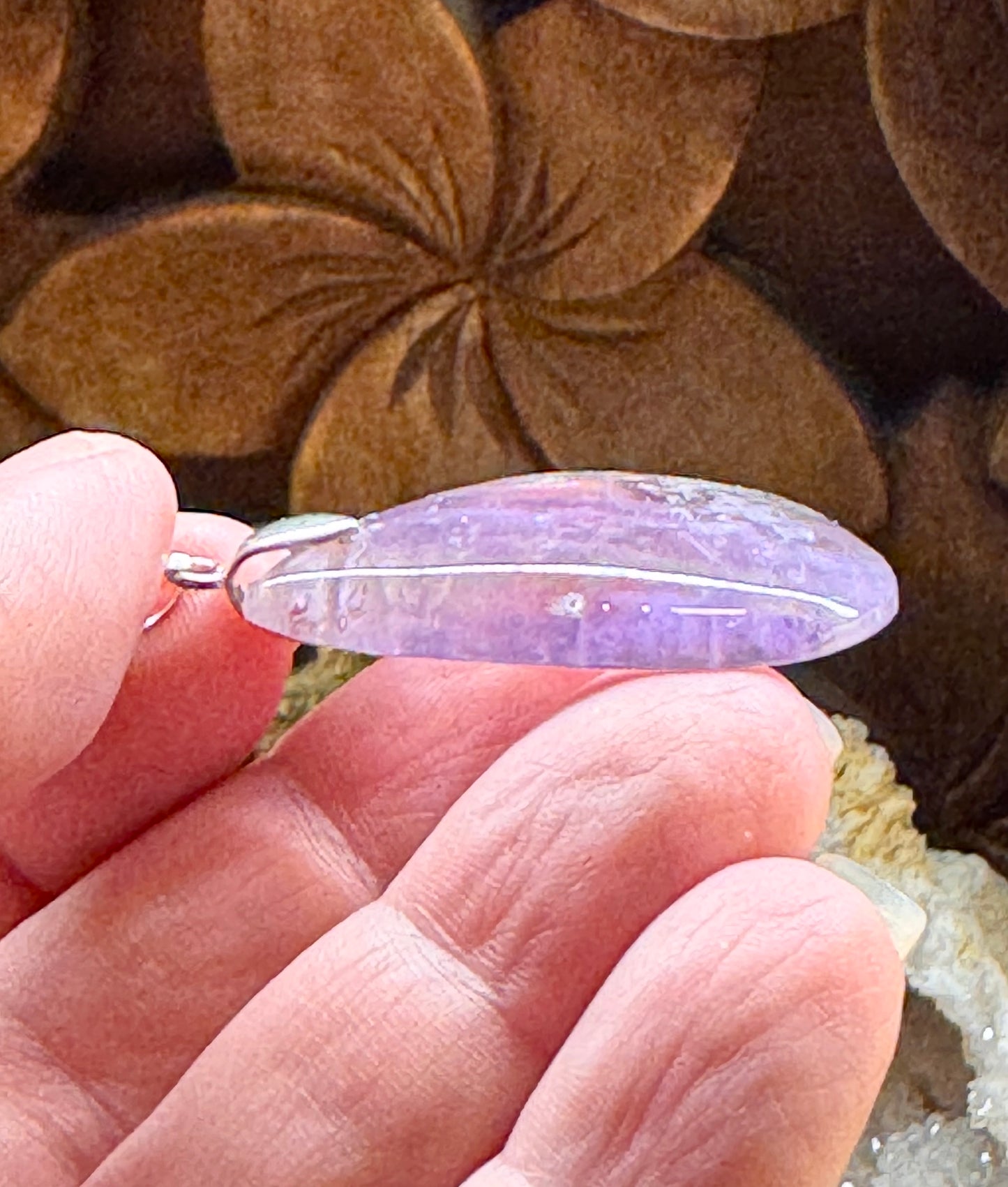 Pendentif goutte d’amétrine
