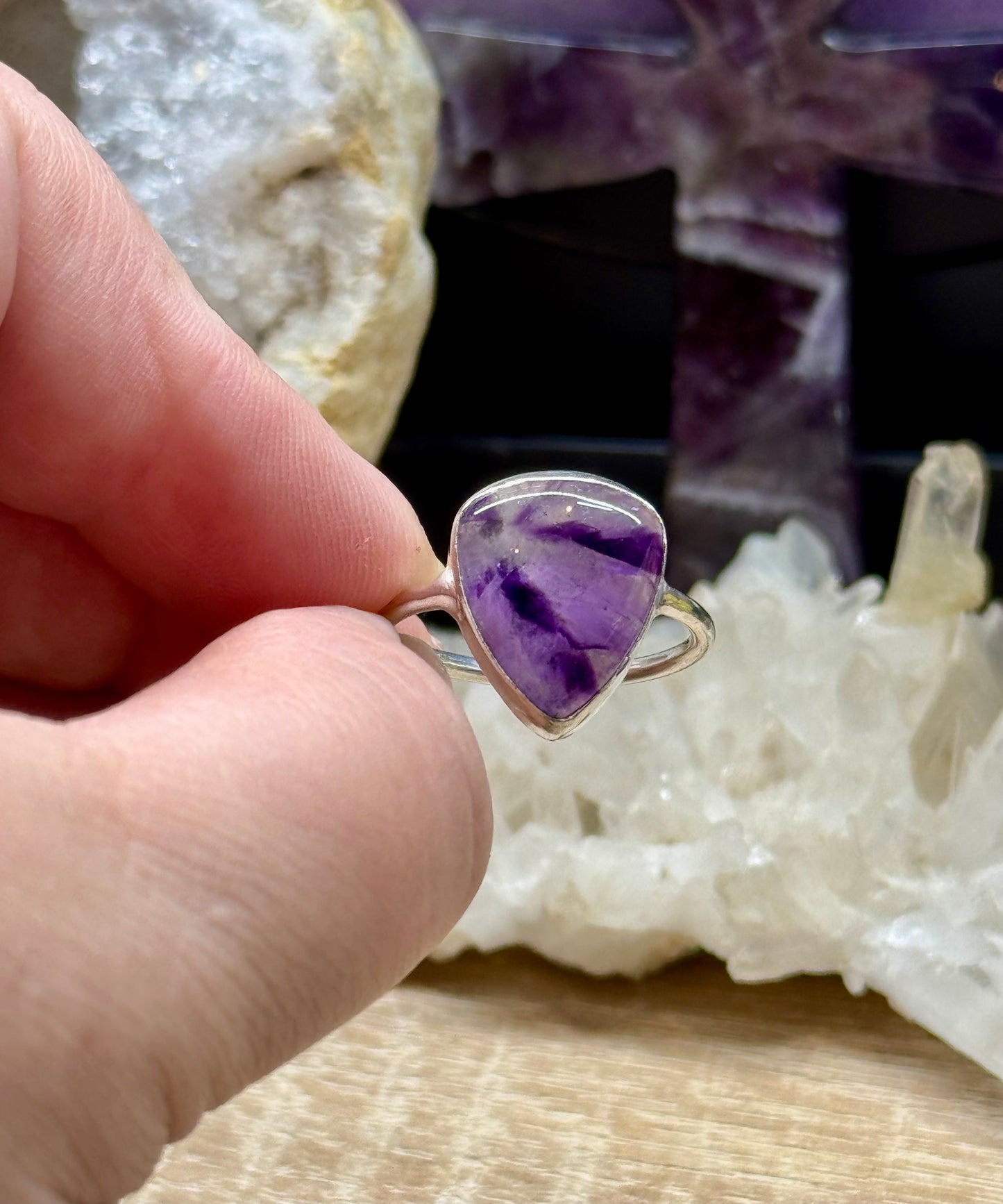 Bague Améthyste en argent