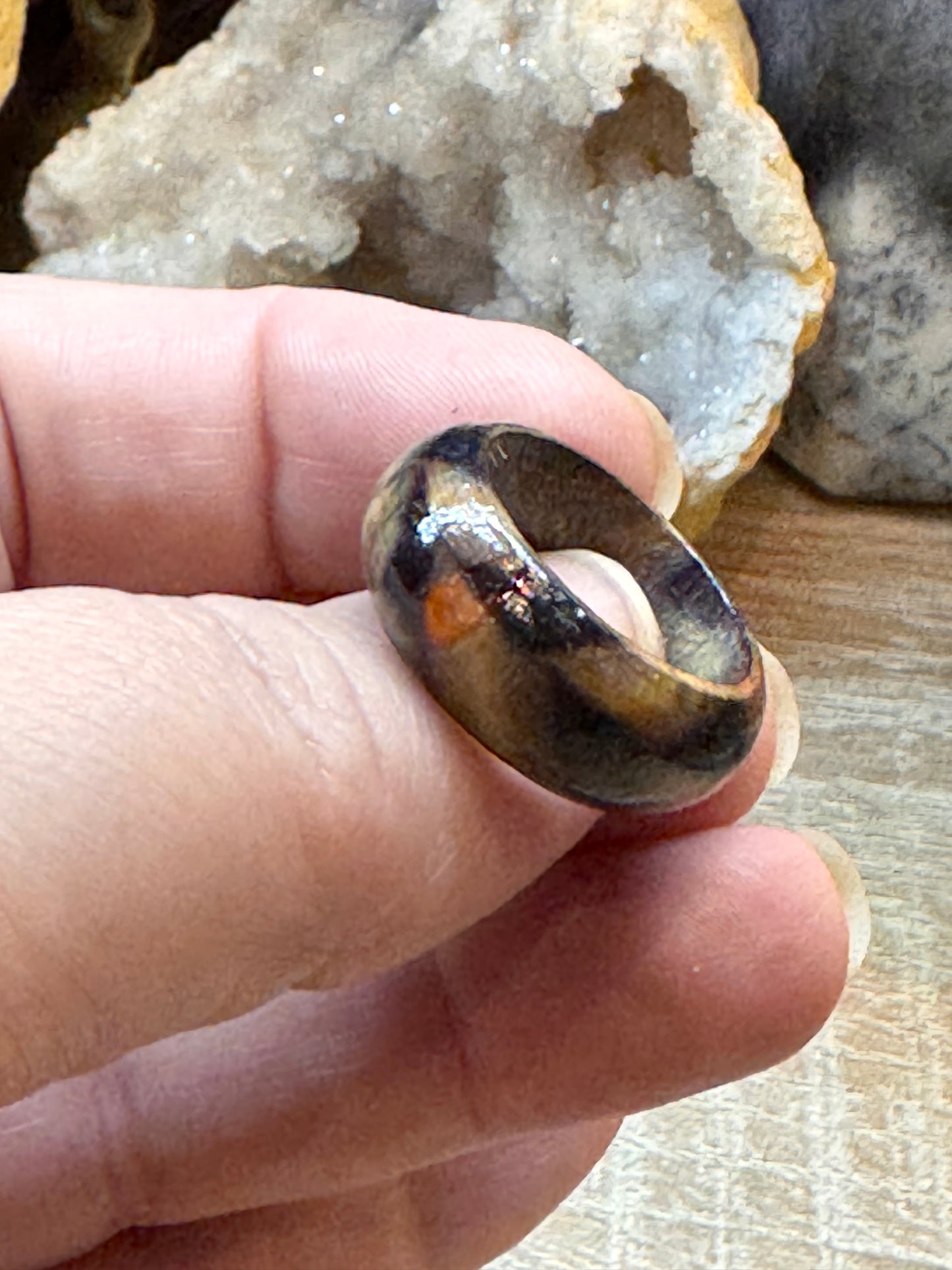 Bague fantaisie en bois